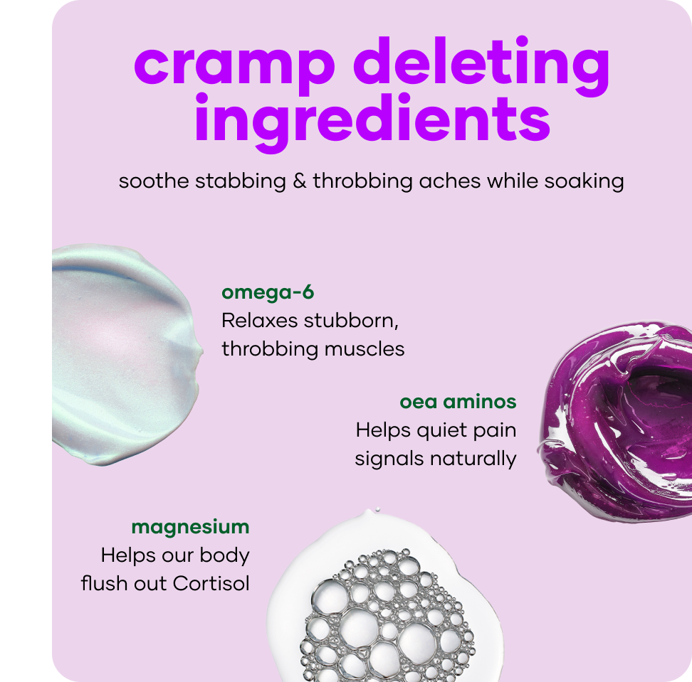 cramp deleting anti-stress bath treatment