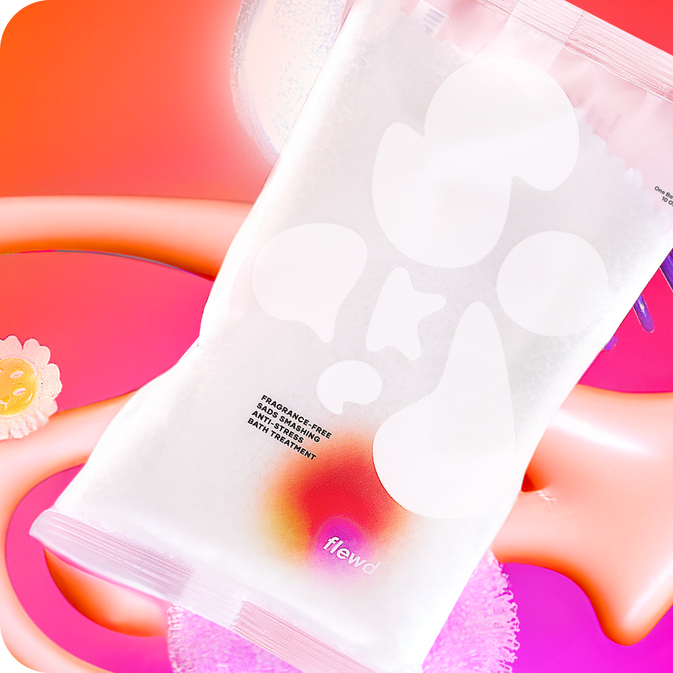 fragrance-free sads smashing anti-stress bath treatment