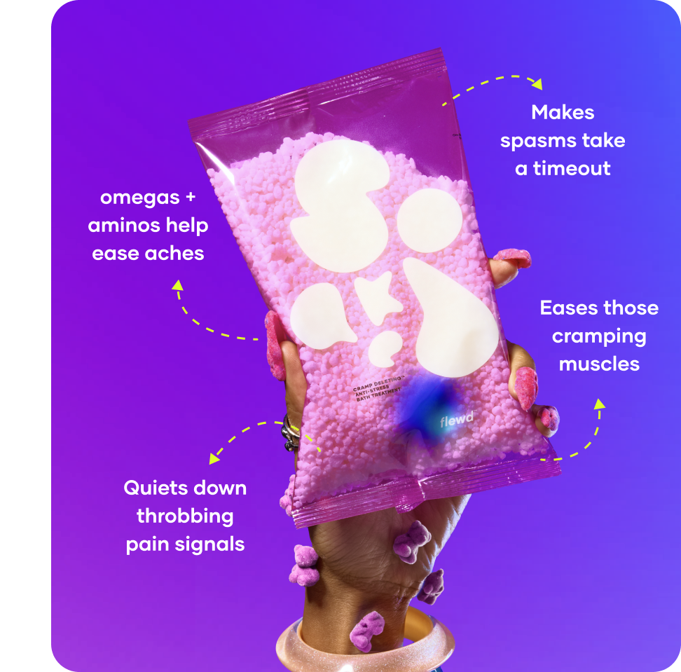 cramp deleting anti-stress bath treatment