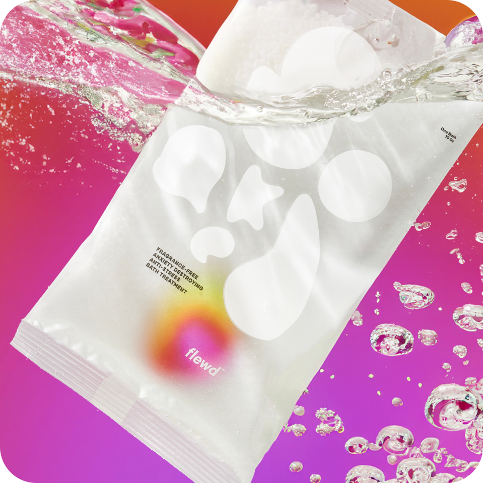 fragrance-free anxiety destroying anti-stress bath treatment