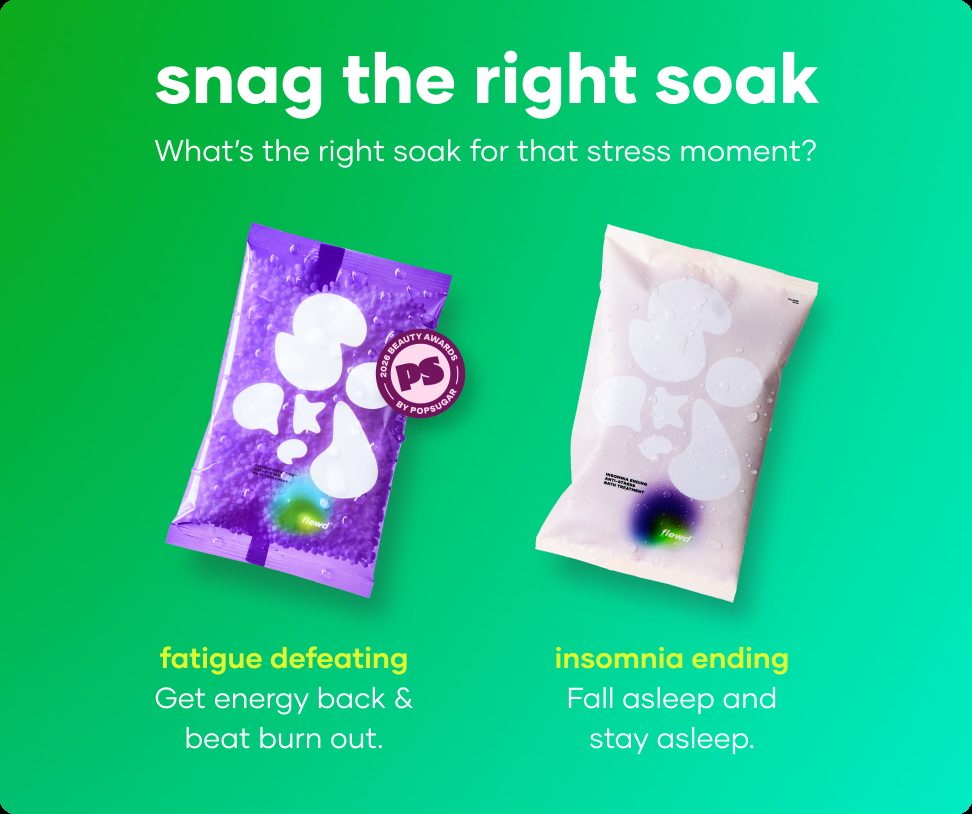 Fatigue Defeating and Insomnia Ending stresscare bath soak pouches side by side